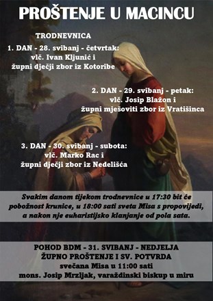 ​Blagdan Pohoda BDM - župno proštenje u Macincu